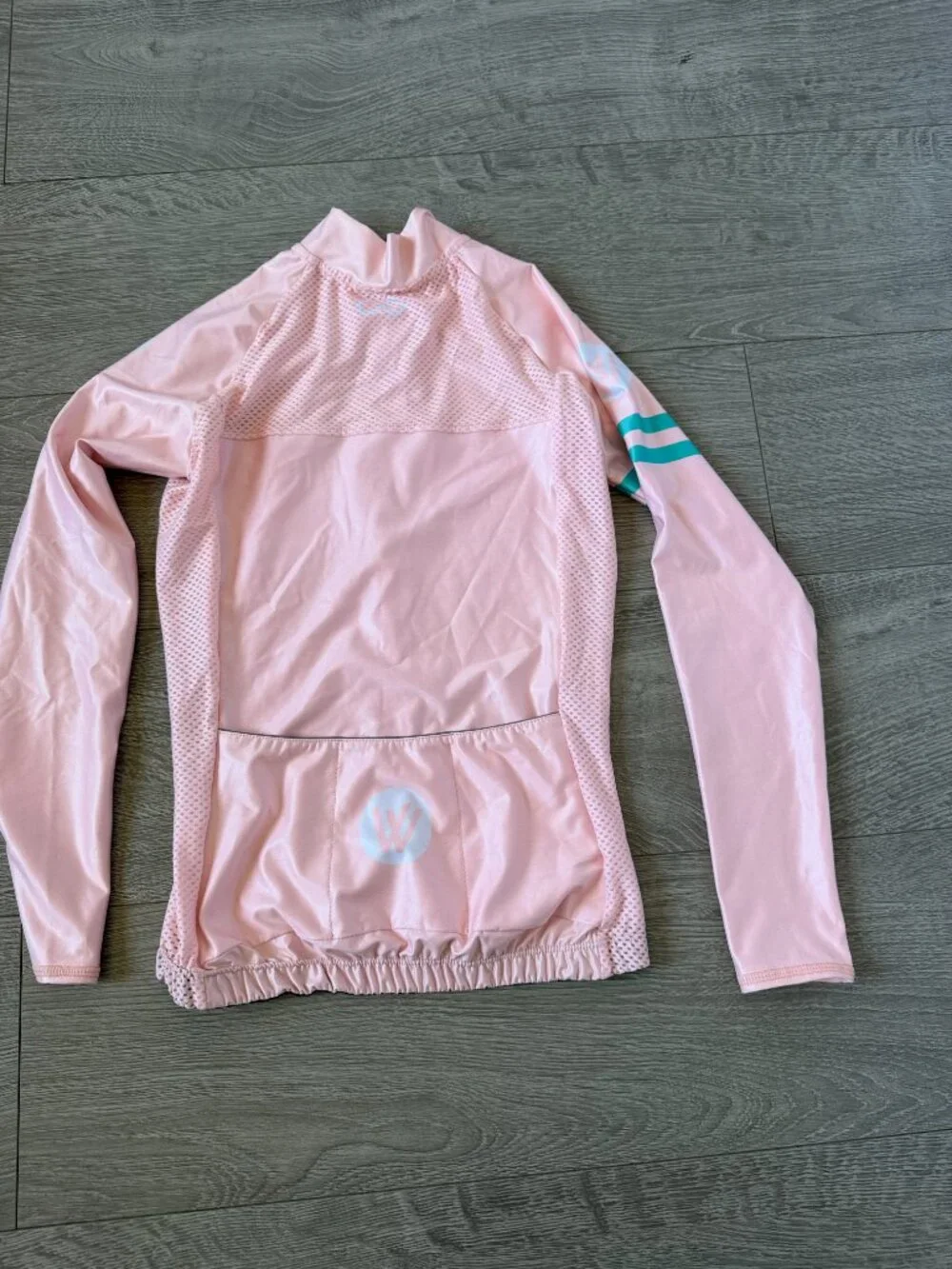 VV Sport Design Women's Pink Cycling Jersey & Bib Shorts Set Size S